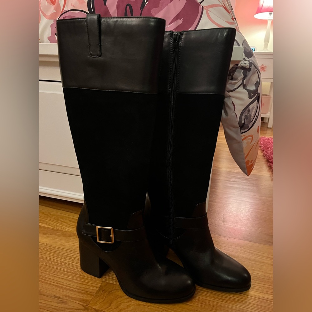 Giani Bernini black block heel boot